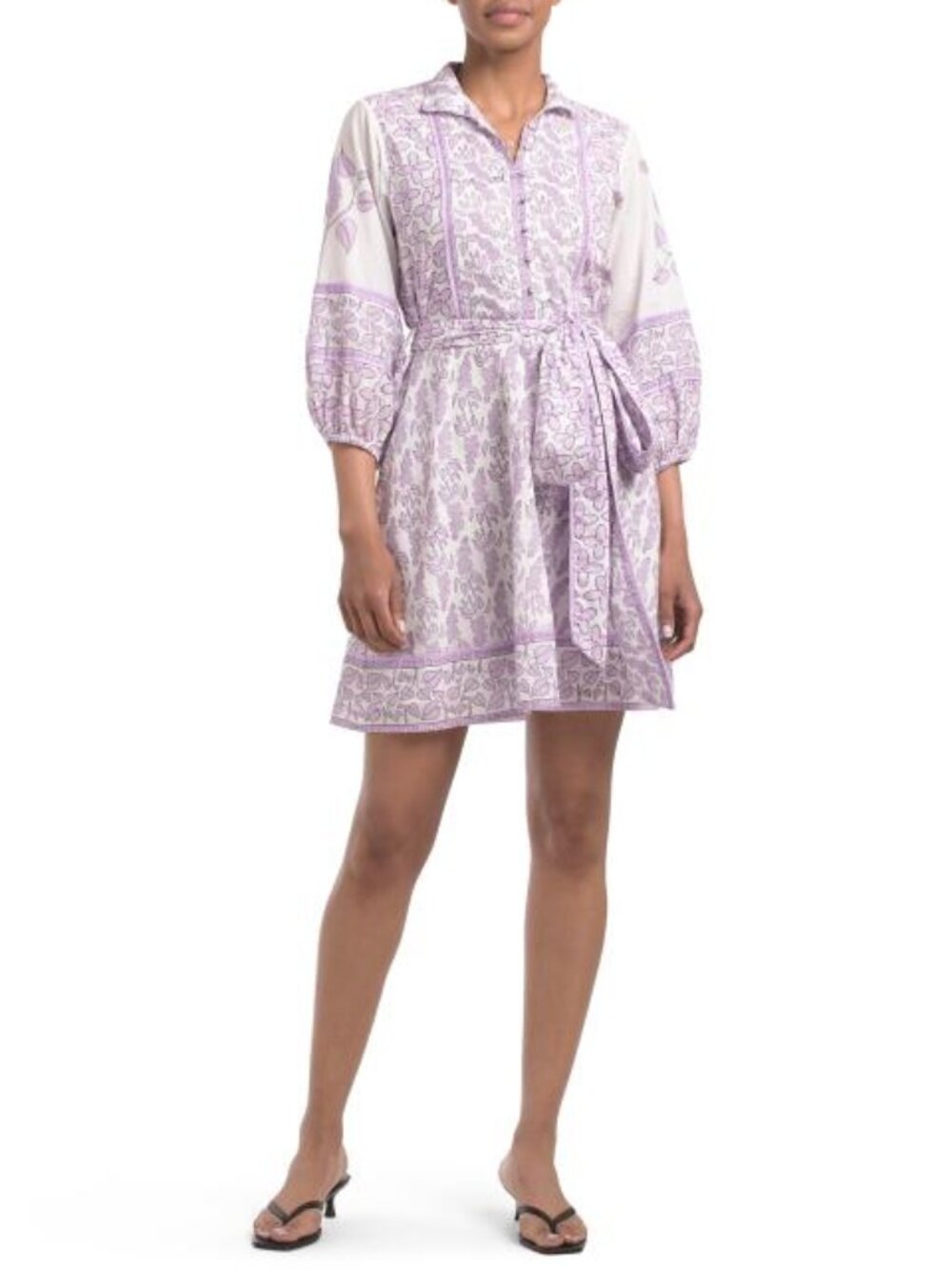 SUE SARTOR Sue Sartor Flounce Shorty Mini Dress